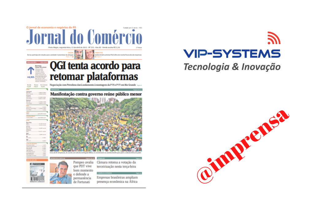 VIP-Systems na Imprensa: Jornal do Comércio – RS